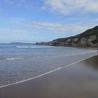 looking towards Giant's causeway and Dunluce castle