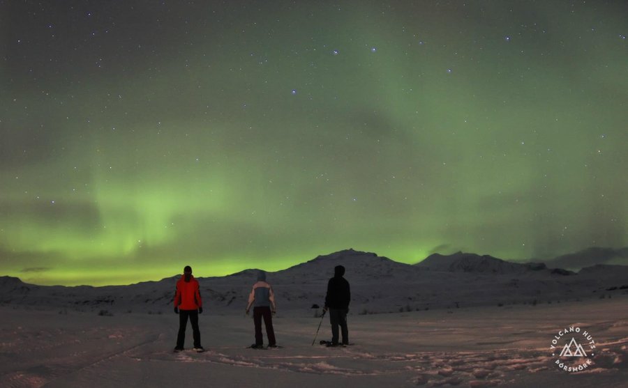 Winter hiking & northern lights in Þórsmörk
