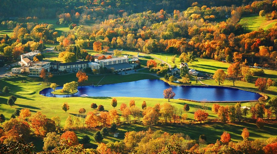 Honor's Haven Property View in the Fall