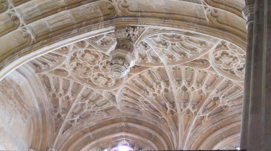 Deatil of fan vaulting, All Saints Church, Evesham