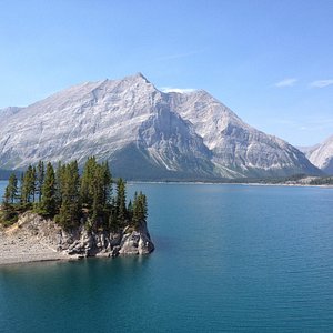 Fly fishing from our riverfront site - Picture of Bow River Campground,  Canmore - Tripadvisor