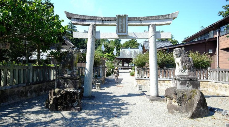 鎮守の森に囲まれた神社