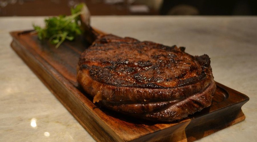 We offer an 34 oz. Jackman Ranch Wagyu Tamahawk Ribeye