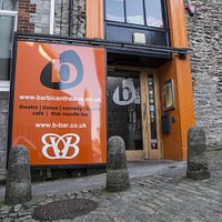 Front entrance of Barbican Theatre & The B-Bar - Photography by Gem Ward