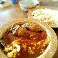 チキンとクリームチーズオムレツのカレー