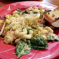 Cavatapi with five cheese sauce and lobster