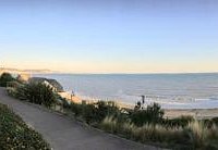 Panoramic view of Lyme Regis from Lister Gardens