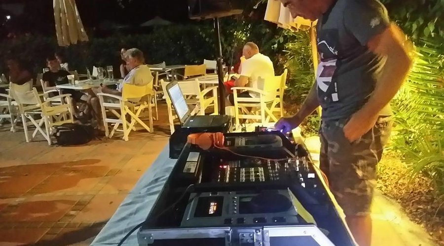 dj -disco night in valley village