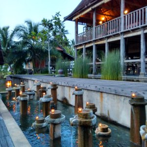 Night view near the pool