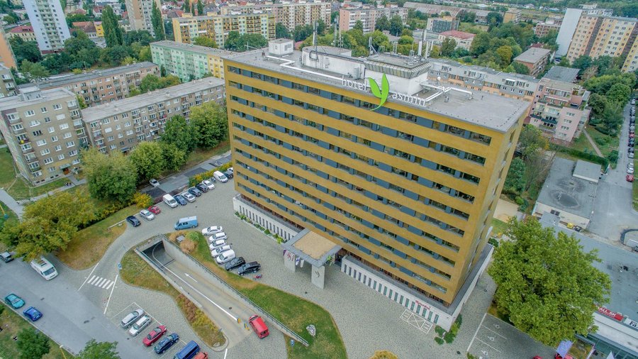 Exterior of the hotel