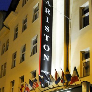 Hotel Ariston & Ariston Patio in Prague, image may contain: Monitor, Screen, Computer Hardware, TV