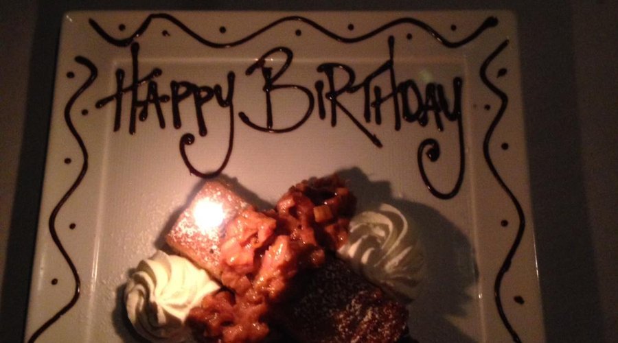 Birthday dessert