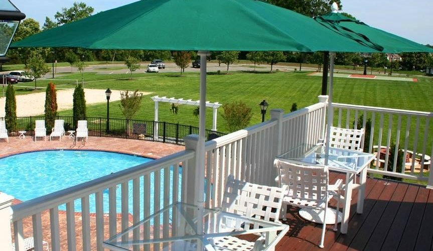 The Tavern Deck overlooking the pool