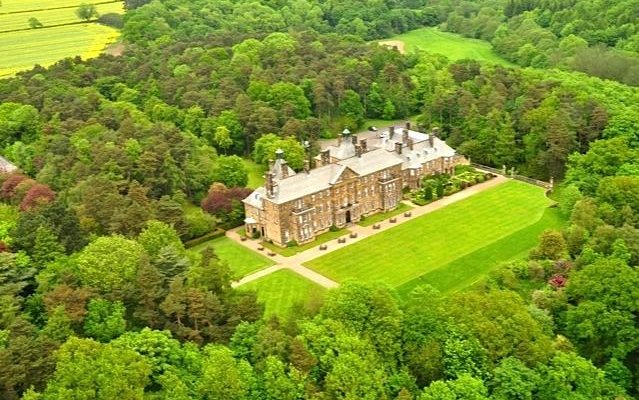 Aerial Photograph of Crathorne Hall Hotel