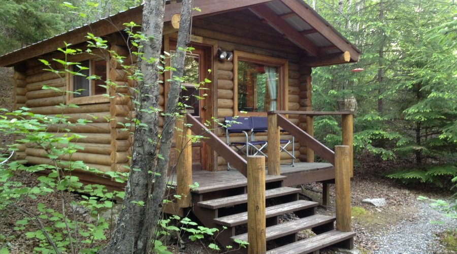 Outside of the Forget Me Not Cabin