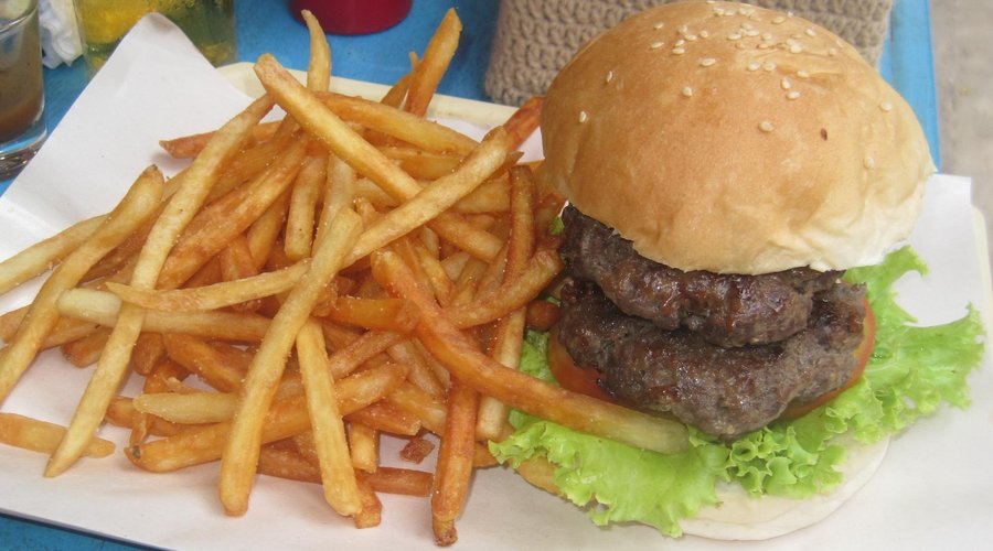 Double Ostrich Burger