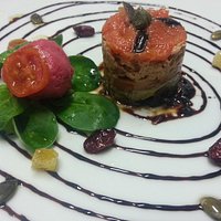 MINITIMBAL DE ALCACHOFA Y CEBOLLA CARAMELIZADA