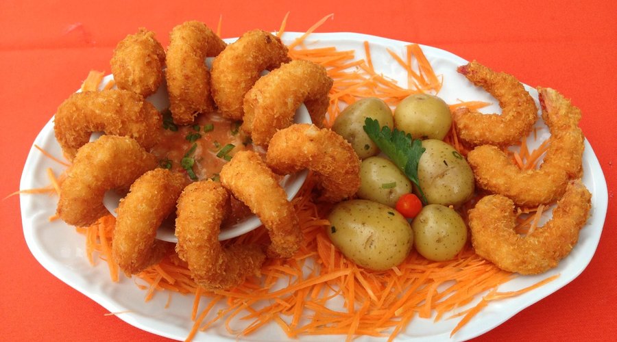 camarão a moda pescador (empanado queijo parmesão)