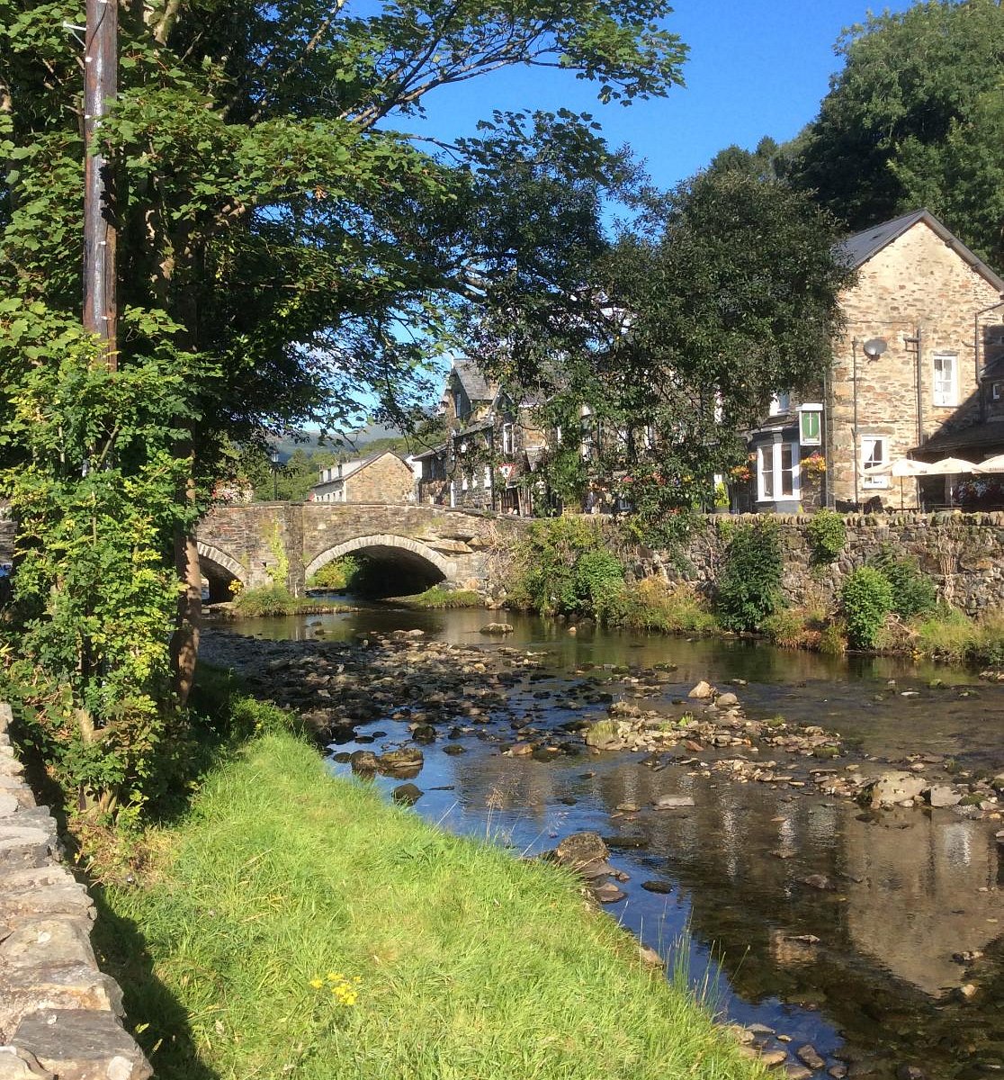 Centre of everything. Visitor Center in Wales. Beddgelert.