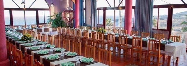 Comedor para eventos del Restaurante Los Chasneros
