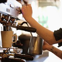 Barista at work
