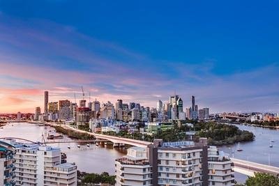 View from Riverview apartments highfloor