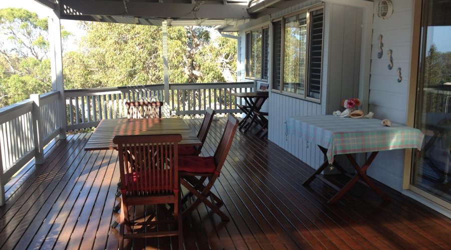 Our breakfast deck