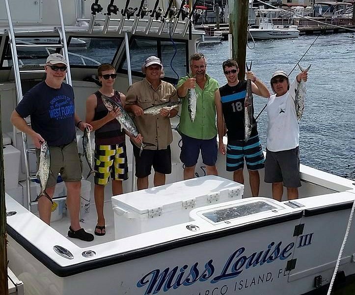 Sunshine Tours fishing charters aboard the Miss Louise Marco
