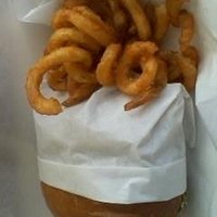 All Natural Burger and Curly Fries