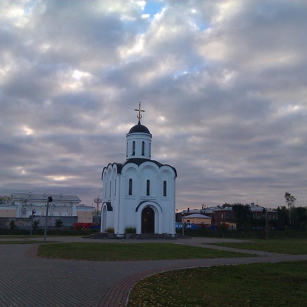 Церковь михаила круга. Храм Симеона Столпника (Тверь). Церковь в Твери на острове. Церковь в Чайке Тверь.