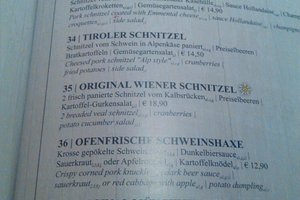 Speisekarte