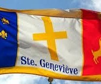 Ste. Genevieve flag on a sunny day