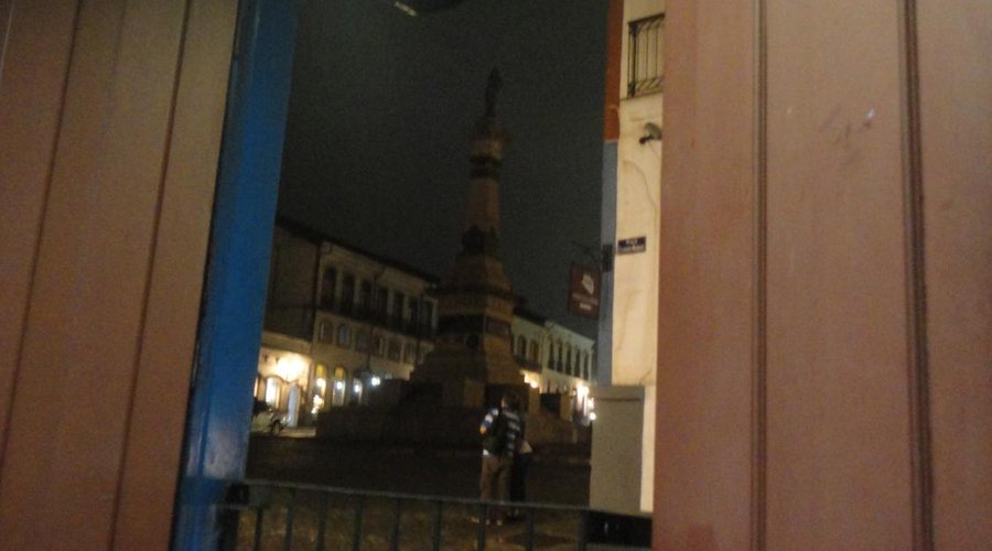 com a vista para a praça Tiradentes