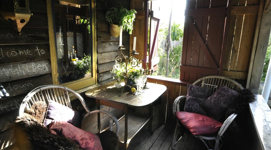 The Bedouin Creek Hut verandah
