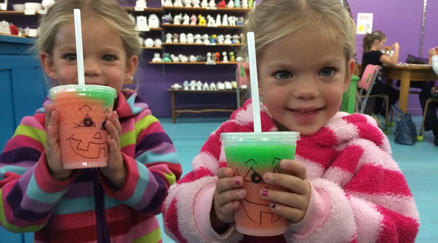 Clay Café Truro Hallowe'en Pumpkin Slushies - 2015