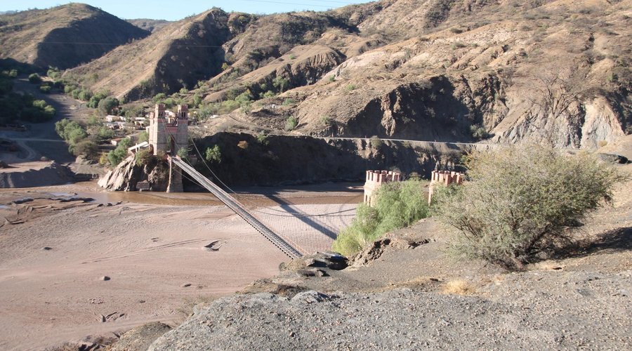 View of Sucre Bridge on way to Potosi