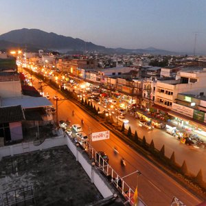 View from hotel towards the border