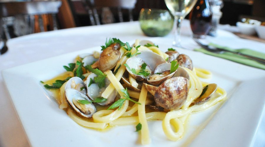 pasta dish at La Pergola Cambridge
