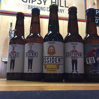 Some of the fab Craft Beers at Gipsy Hill Brewery