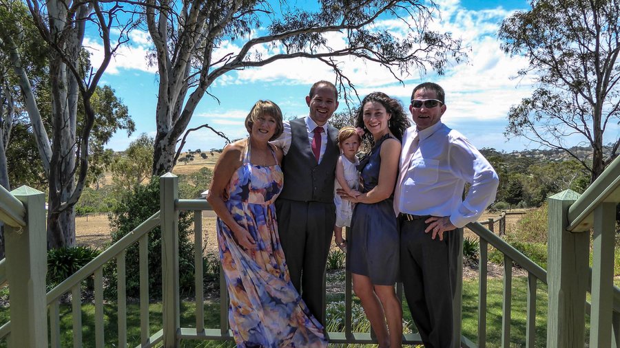 steps of the house before the wedding