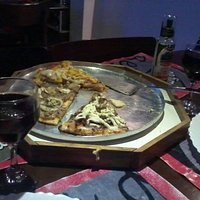 Pizza e vinho