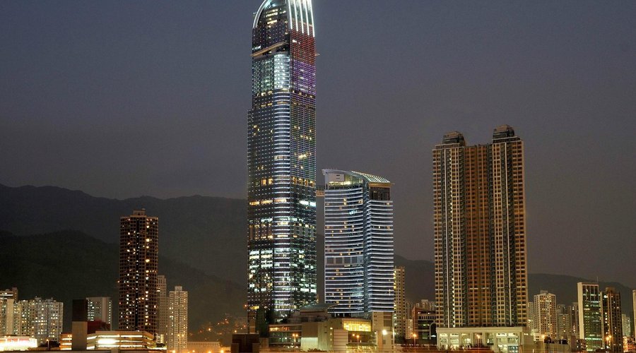 Hotel Exterior by Night