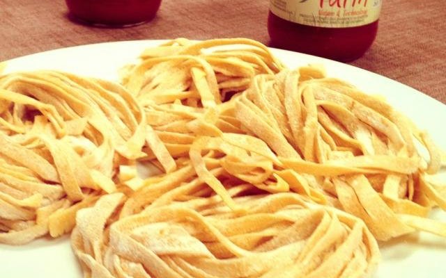 Fettuccine fatte a mano e Pomodoro Idroponico