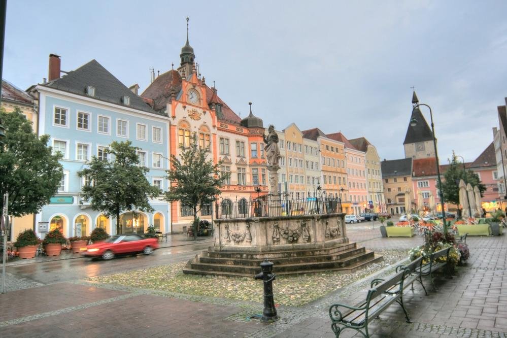 The fountain in the square