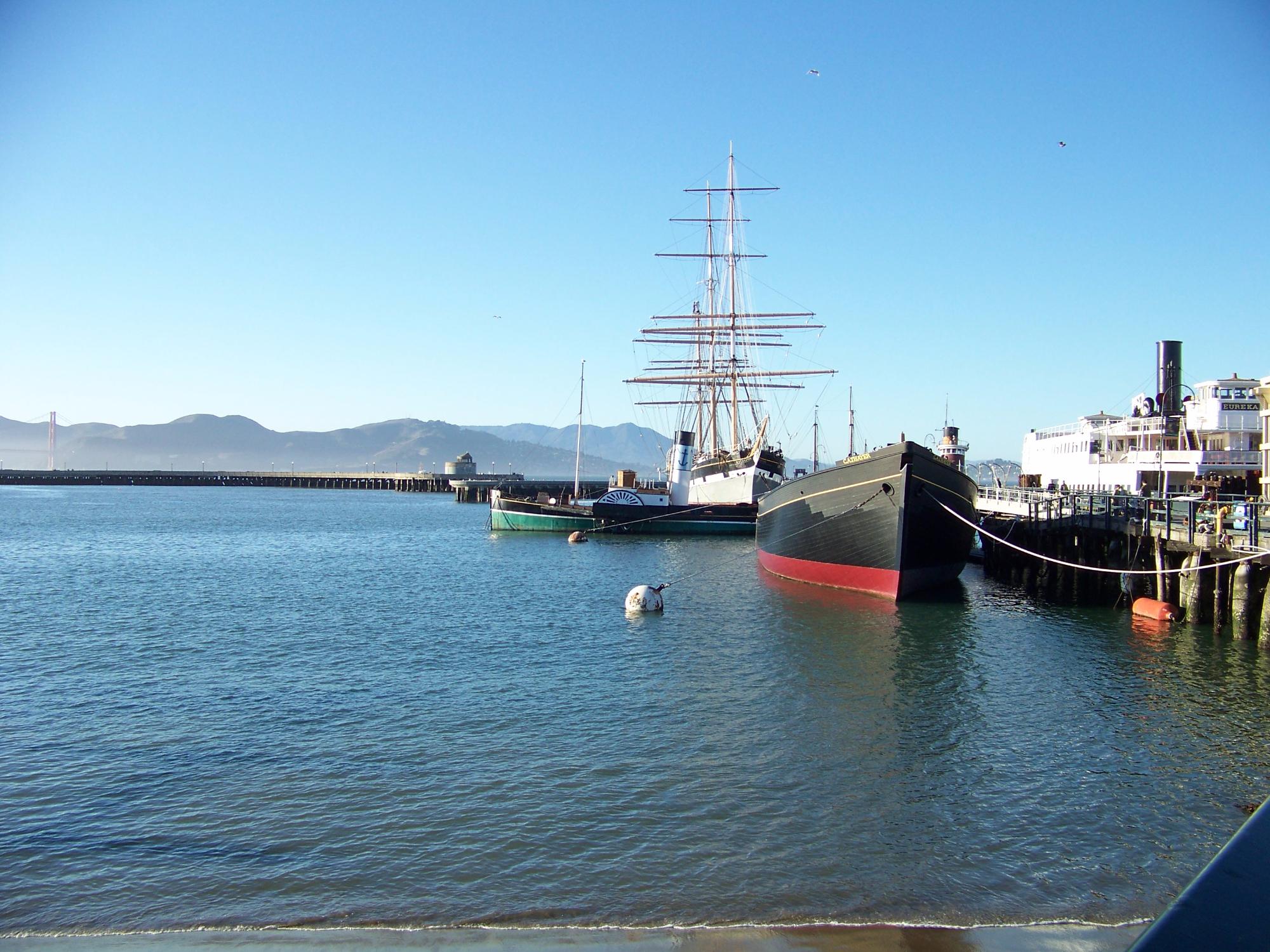 SAN FRANCISCO MARITIME NATIONAL HISTORICAL PARK SHIPS AT HYDE STREET ...