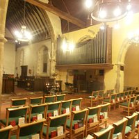 Church organ pipes