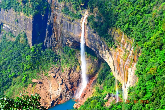 the Nohkalikai falls
