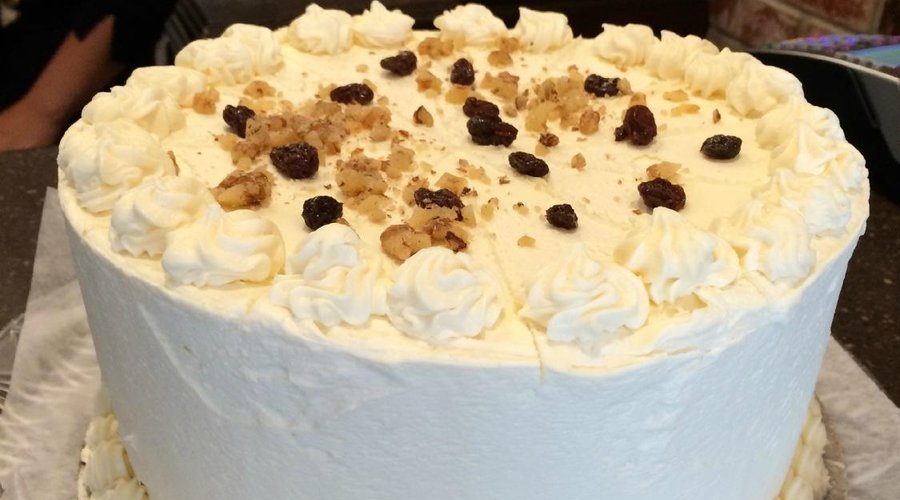 One of our many desserts. Carrot Cake