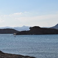 View of the Cabezo del Gavilan from the Yacht club side of the beach