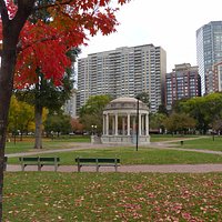 Parkman Bandstand during Autumn